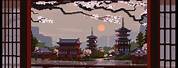 Japanese Shrine Pixel Art
