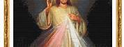 Jesus Christ Divine Mercy Cross Stitch