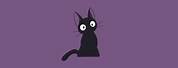 Jiji Black Cat Desktop Wallpaper