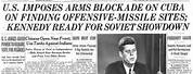 John F. Kennedy Cuban Missile Crisis