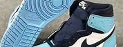 Jordan Shoes Black Blue and White