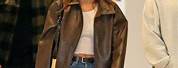 Kendall Jenner Vintage Gucci Leather Jacket