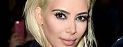 Kim Kardashian Platinum Blonde Hair