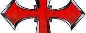 Knights Templar Cross Tattoo Line Art