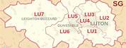 LU1 Postcode Map