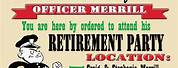 Law Enforcement Retirement Flyer