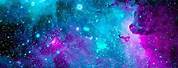 Light Blue and Purple Galaxy Wallpaper