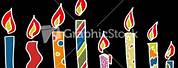 Long Longer Longest Birthday Candles Clip Art