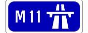 M11 Motorway Sign Logo