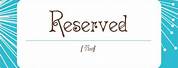 MS Office Reserved. Sign Template