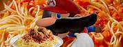 Mario Eating Spaghetti with John Cena