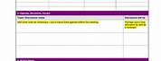 Meeting Minutes Action Items Template in OneNote