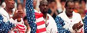 Michael Jordan at the Olympics Picture of Gold Medal