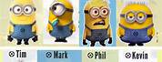 Minions by Villain Name and Picture