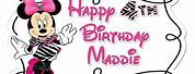 Minnie Mouse Happy Birthday Clip Art
