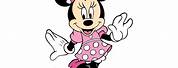 Minnie Mouse Pink Polka Dot Dress Clip Art