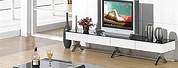 Modern White TV Stand and Coffee Table