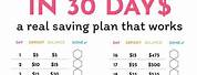 Money Saving Challenge 1000 in 30 Days
