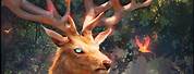 Mythical Deer Creature Art