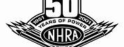 NHRA Logo Black Background