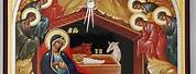 Nativity of Jesus Christ Byzantine Icon