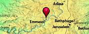 New Testament Israel Map Emmaus