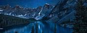 Night Sky Mountain Lake Wallpaper
