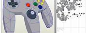 Nintendo 64 Controller Papercraft