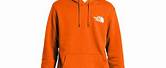 North Face Hoodie Blue and Orange