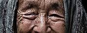 Old Woman Face India