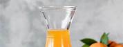 Orange Carrot Juice Glass Bottle