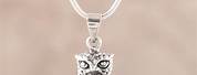 Owl Pendant Necklace Silver