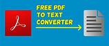 PDF to Text Converter Free Online