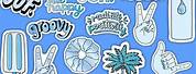 Pastel Blue Aesthetic Stickers