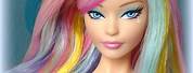 Pastel Rainbow Hair Barbie Doll