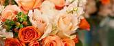 Peach and Orange Wedding Bouquet