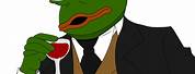 Pepe the Frog in Suit and Sunglasses PNG