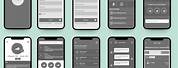 Phone App Wireframe Template