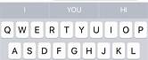 Picture of iPhone Keyboard with Command Key