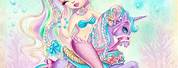 Pink Mermaid Unicorn Fairy Princess