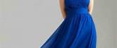 Plus Size Royal Blue Prom Dresses