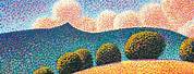 Pointillism Art for Kids Landscape Examples