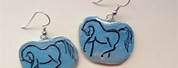 Polymer Clay Horse Earrings