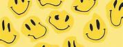 Preppy Wallpaper Smiley-Face Yellow