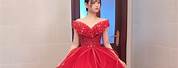 Princess Ball Gown Dress Red