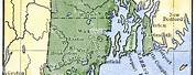 Printable Colonial Rhode Island Map