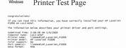 Printer Test Page Windows 7