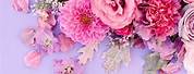 Purple Pink Floral Background iPhone