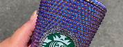 Purple Rhinestone Starbucks Cup