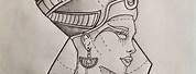Queen Nefertiti Tattoo Sketch